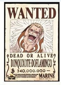 楽天市場】ワンピース ONE PIECE ドンキホーテ・ドフラミンゴ 手配書