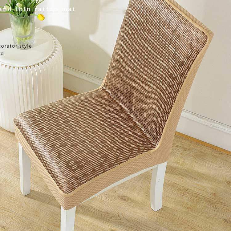 楽天市場】 座面 2枚セット チェアカバー ラタン イスカバー 接触冷感