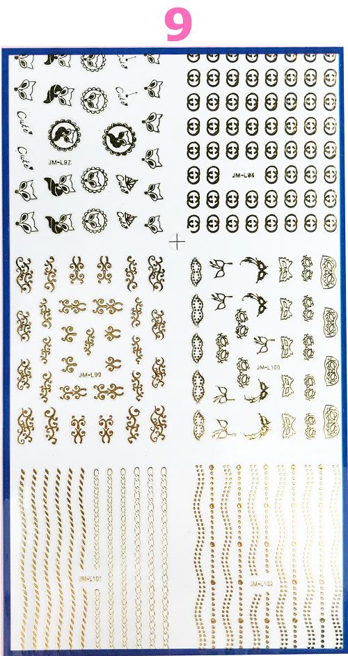 ☘️ギア ネイルステッカー ネイルアートパーツ 4種類 gapou_9999-9584