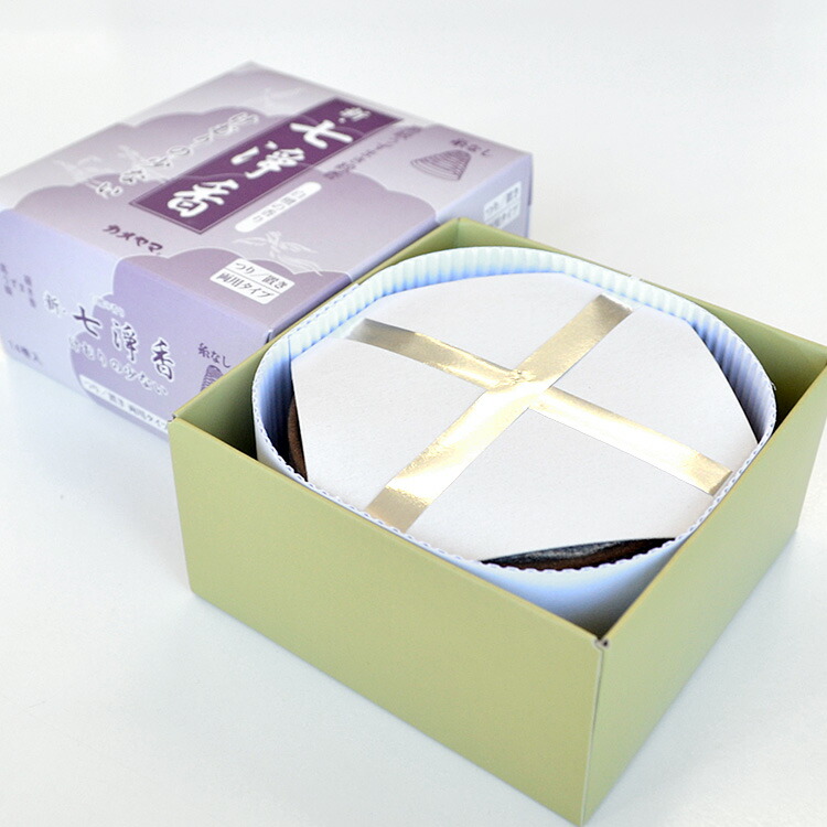 楽天市場】【渦巻線香】【つり／置き 両用タイプ】「新・七浄香」微煙