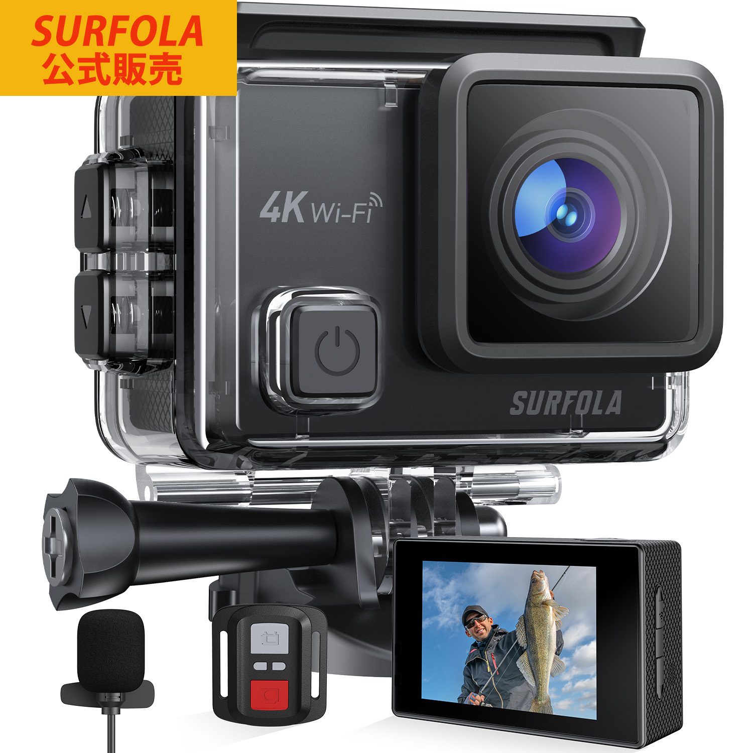 楽天市場】【「☆1500円直降！今だけ6499円】SURFOLA アクションカメラ