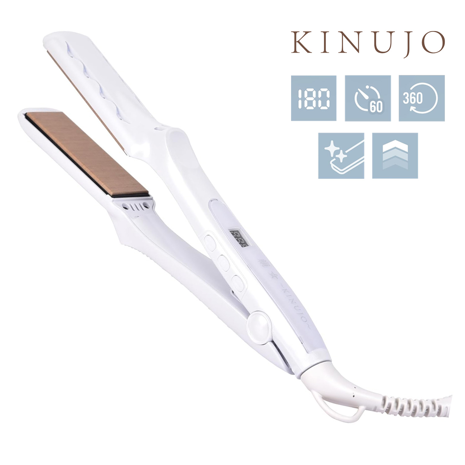 楽天市場】KINUJO LM225 ストレートヘアアイロン 10段階 温度調節 最大