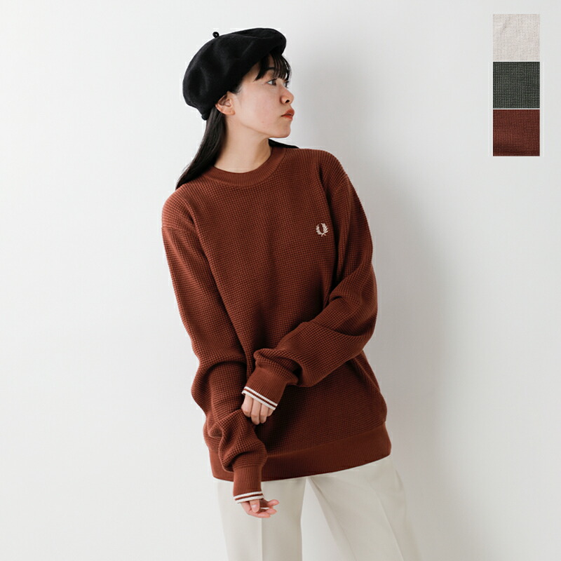 楽天市場】FRED PERRY フレッド ペリー ワッフル ステッチ ニット プル