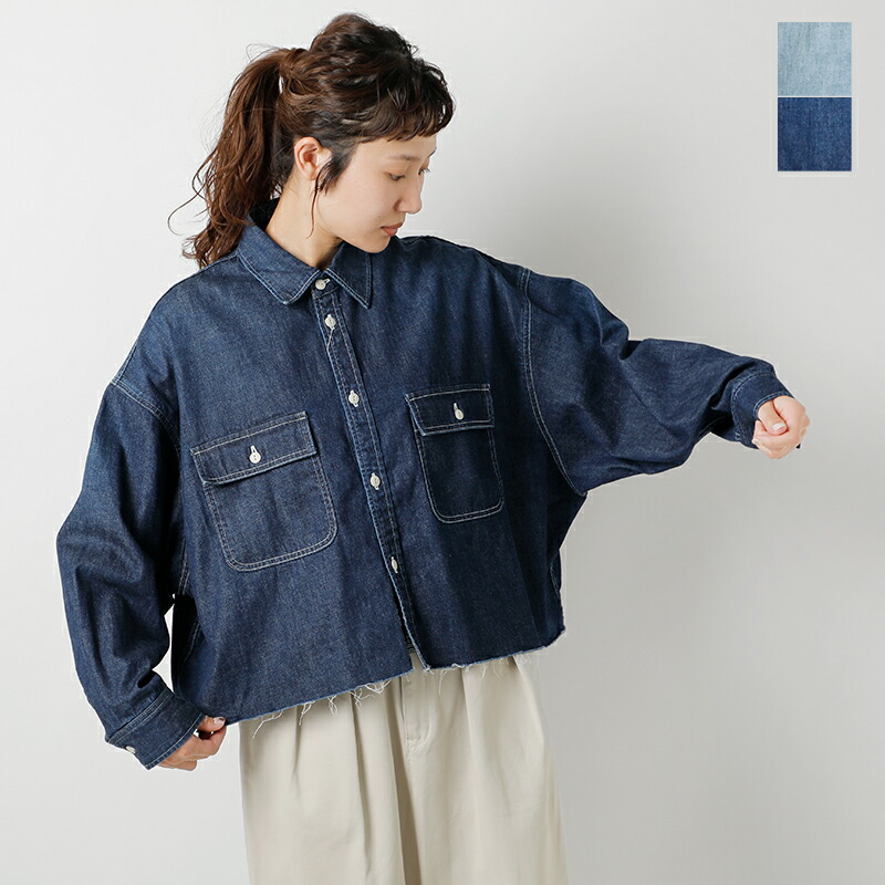 楽天市場】Johnbull ジョンブル デニム クロップド シャツ jl244s01