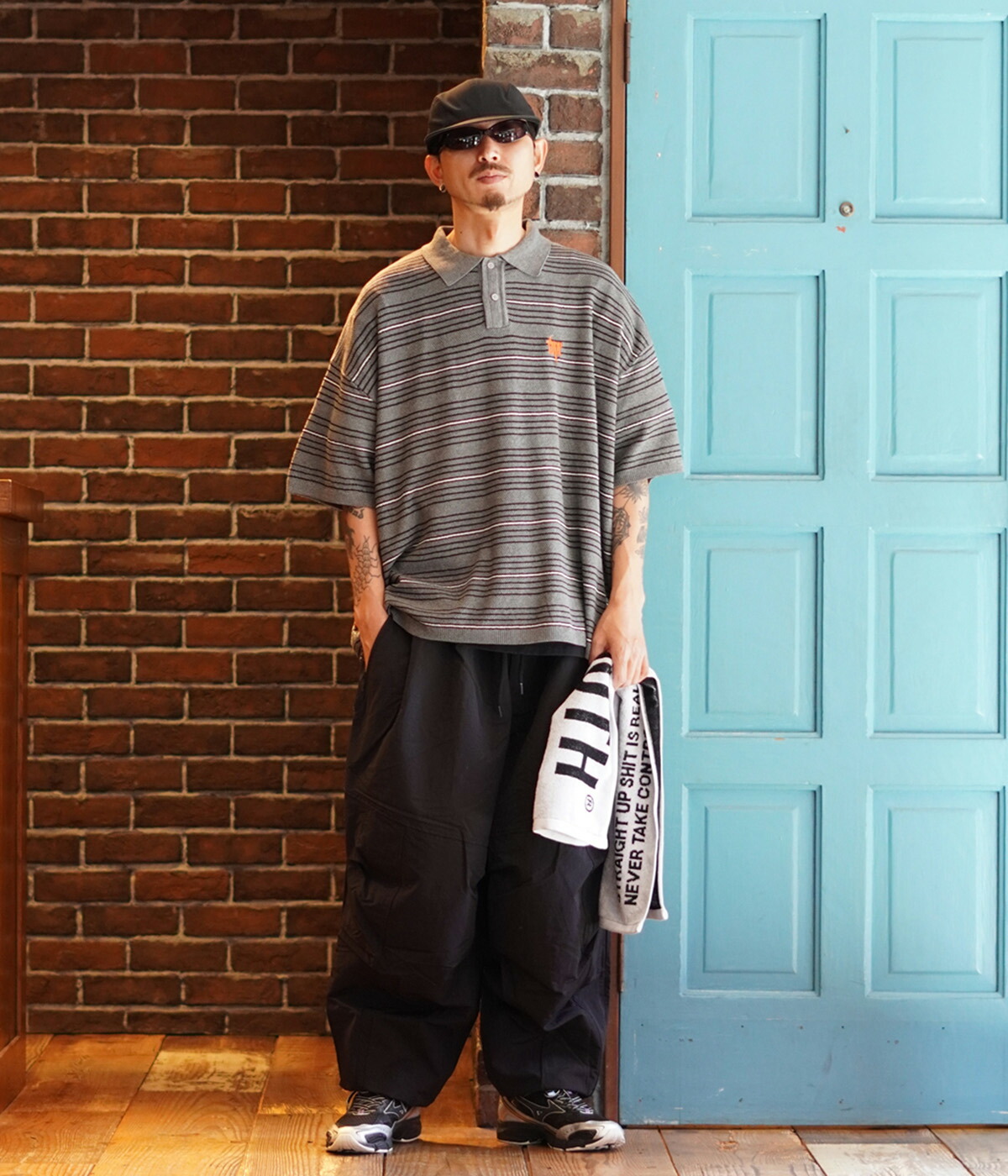 楽天市場】[送料無料]TIGHTBOOTH : TBPR / BORDER KNIT POLO SHIRT