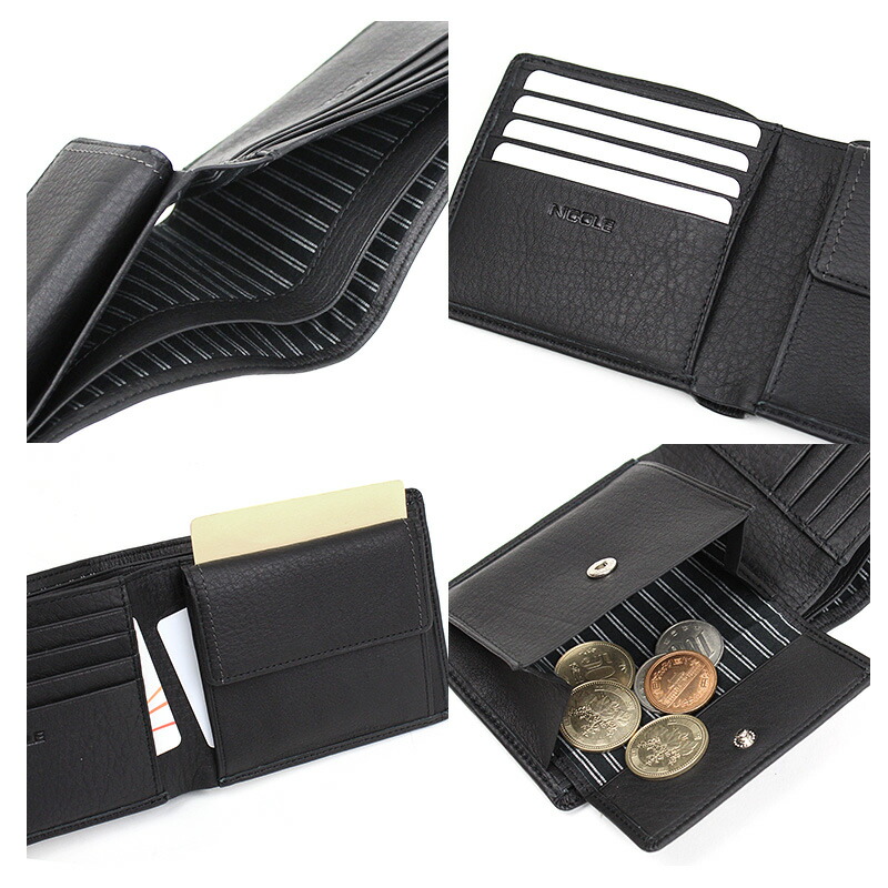 楽天市場】二つ折り財布 NICOLE ニコル メンディII 牛革 本革 7305600