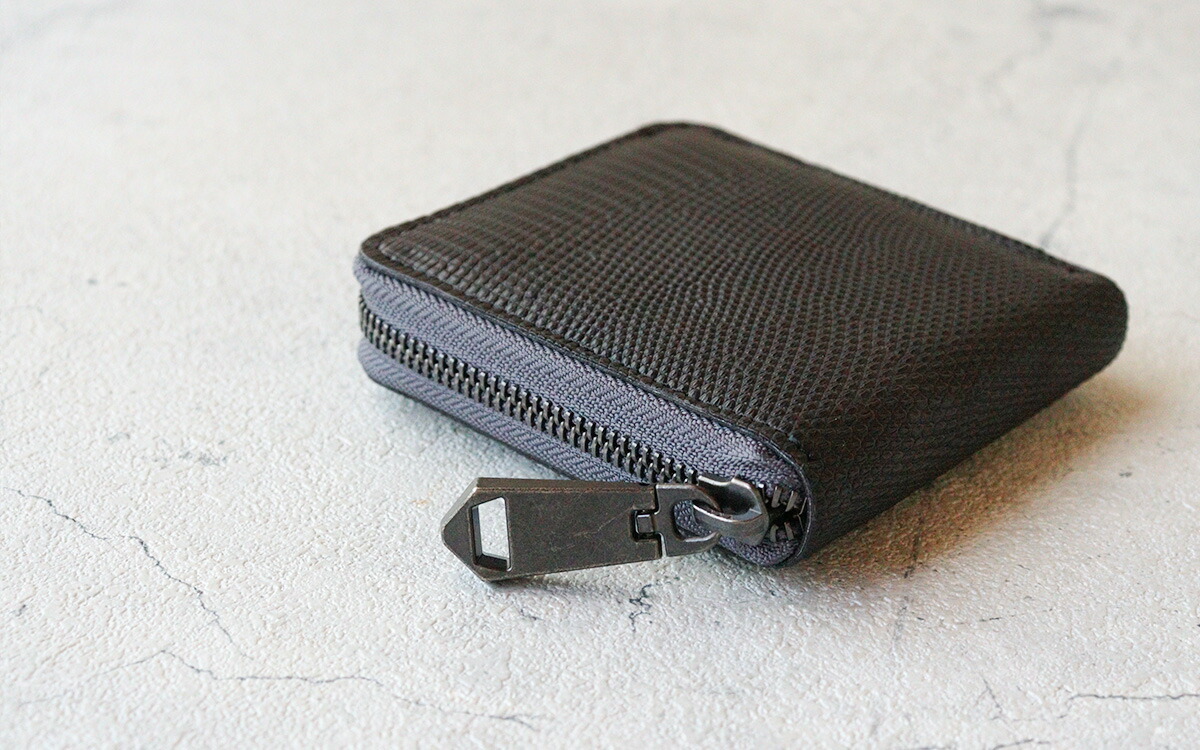 楽天市場】ZOO(ズー) トカゲ革 リザード 限定 メンズ ラウンド二つ折り