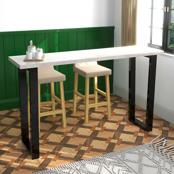 楽天市場】バーテーブル カウンターテーブル 高さ105cm カフェ風 鏡面