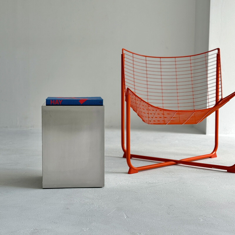 楽天市場】ステンレス スクエア サイドテーブル スツール H40 W30【ART