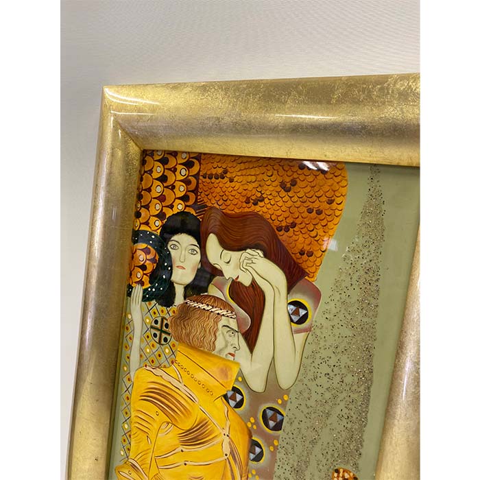 楽天市場】螺鈿仕上げ名画作品 ベトナム漆絵画 漆(うるし)絵 螺鈿 名画