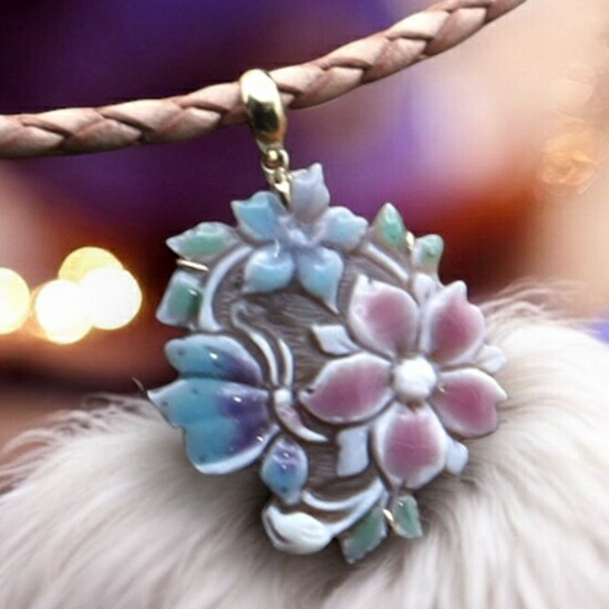 楽天市場】K18 プラチナ ダイヤモンド シェルカメオ ブローチ