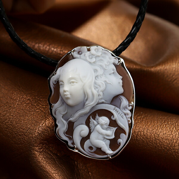 楽天市場】カメオブローチ＆ネックレス シェルカメオ 女性像