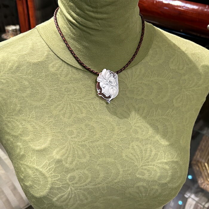 楽天市場】カメオブローチ シェルカメオ ブローチ/チョーカー仕様 18金