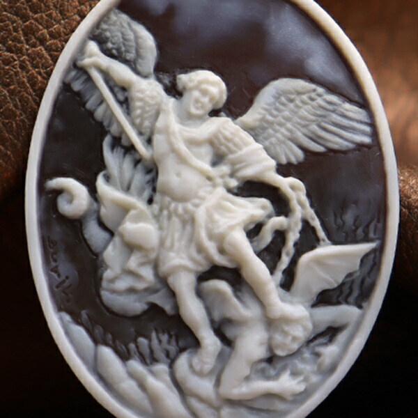 楽天市場】カメオ シェルカメオルース 『大天使ミカエル』グイド