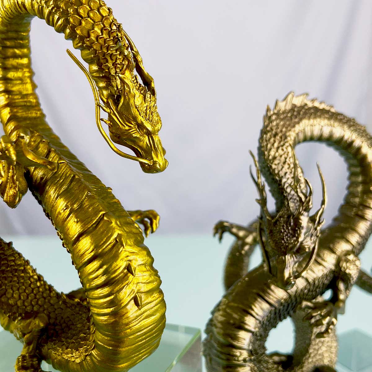 楽天市場】龍神 神龍 銅 金 ブロンズ 台座 風水 置物 玉 開運 恋愛