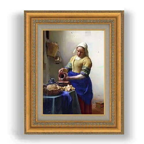 楽天市場】フェルメール 複製名画 フェルメール「牛乳を注ぐ女」 美術