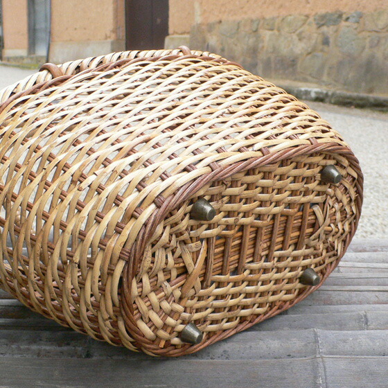 楽天市場】ラタン かごバッグ 籐かご 買い物かご バスケット（M） 送料