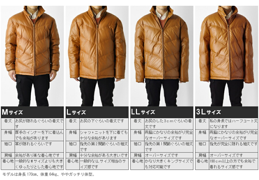 楽天市場】高級羊革ラム本革 リブ袖 レザーダウンジャケット メンズ