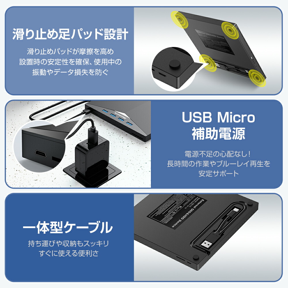 楽天市場】ブルーレイドライブ 外付け ブルーレイプレーヤー USB3