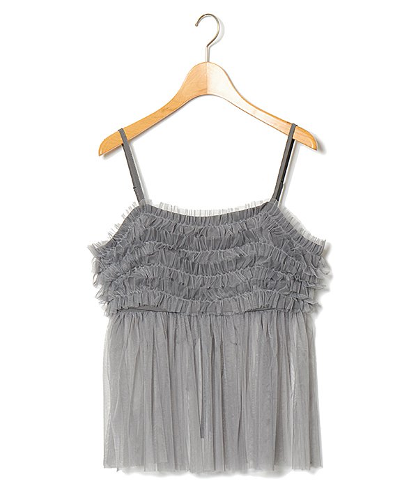 楽天市場】as know as 2WAYチュールキャミ レディース トップス