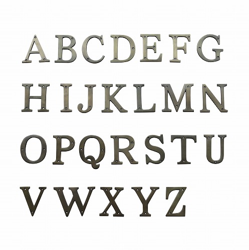 楽天市場】切り文字 アルファベット 真鍮製 H.10cm シリーズ