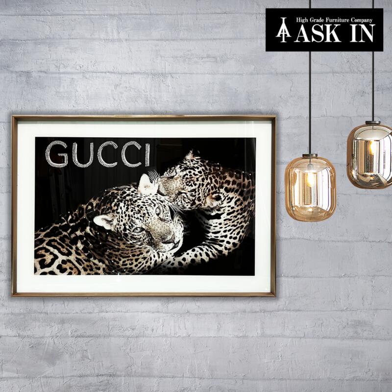 楽天市場】アウトレット【DXシリーズ】 クリスタルアート 動物 豹