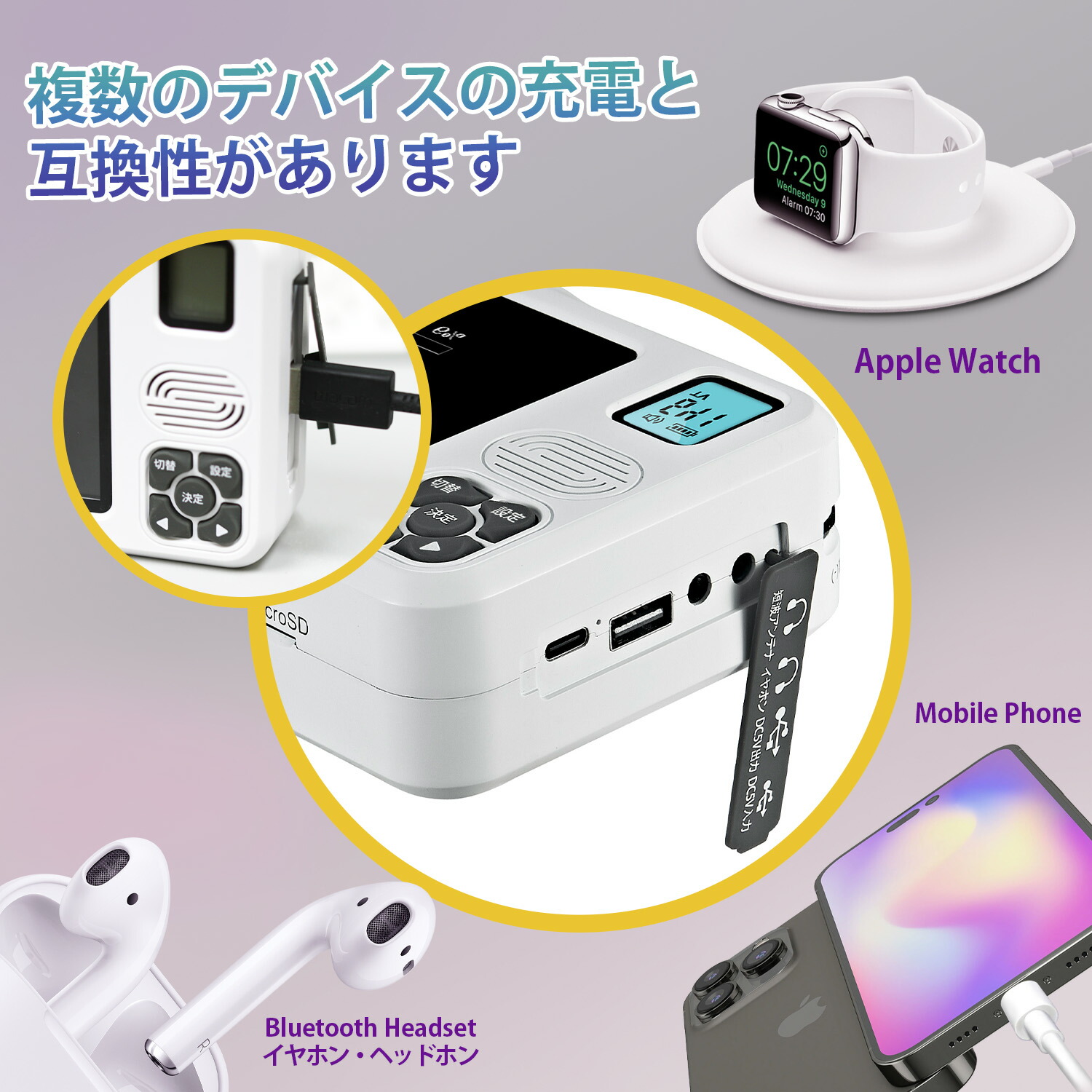 楽天市場】防災ラジオ ワンセグテレビラジオ ワイドFM ポータブル