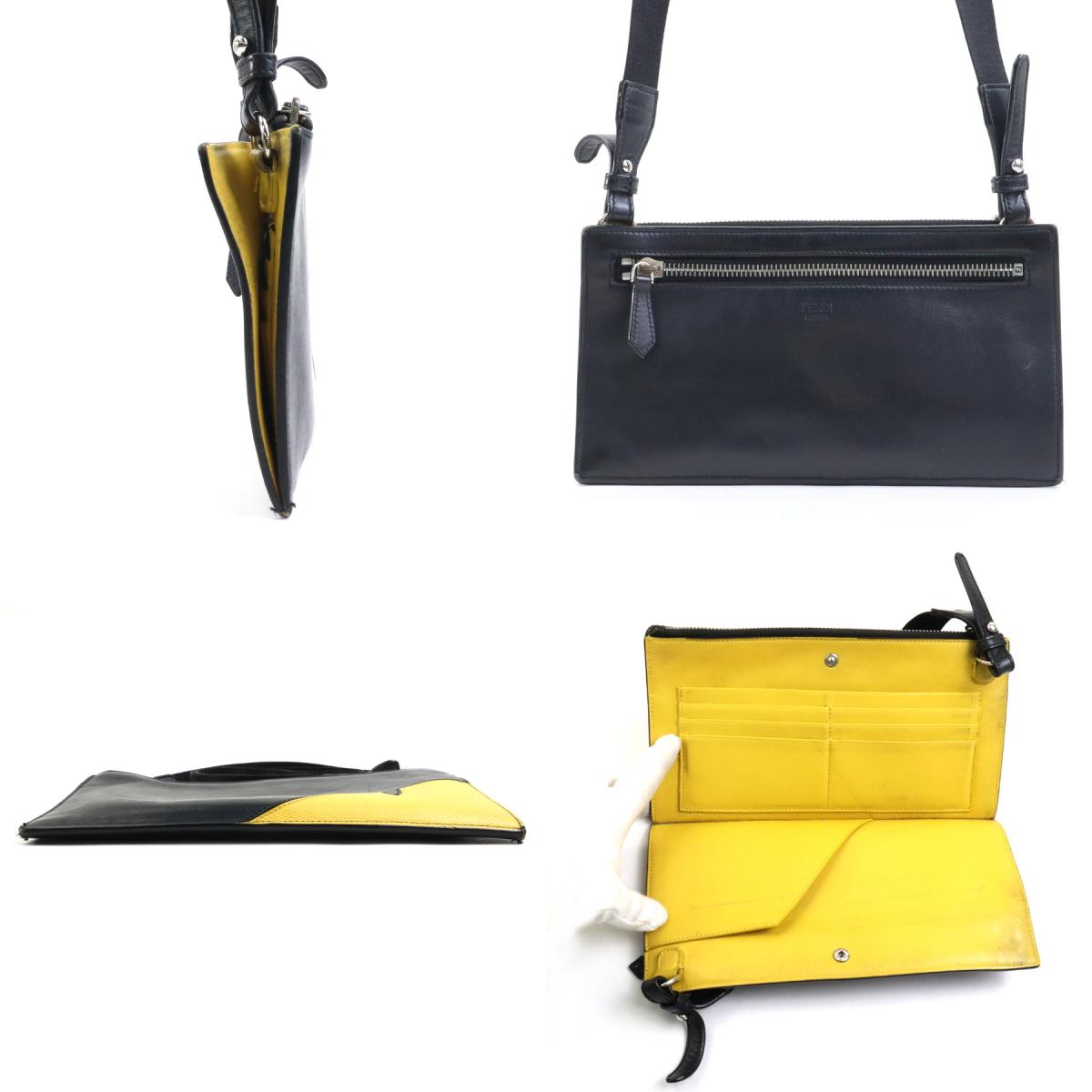 楽天市場】フェンディ FENDI ショルダーバッグ モンスター レザー