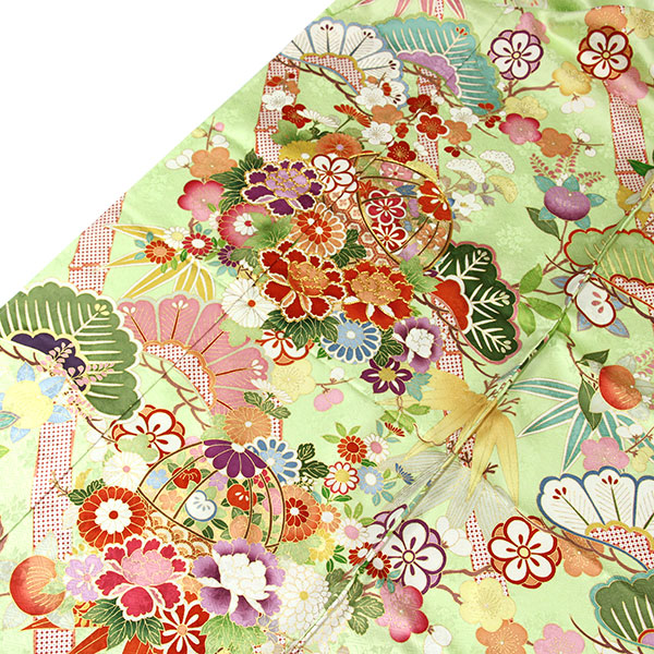 楽天市場】着物 名門 吉澤の友禅 吾妻徳穂 ブランド 正統派古典柄 金駒