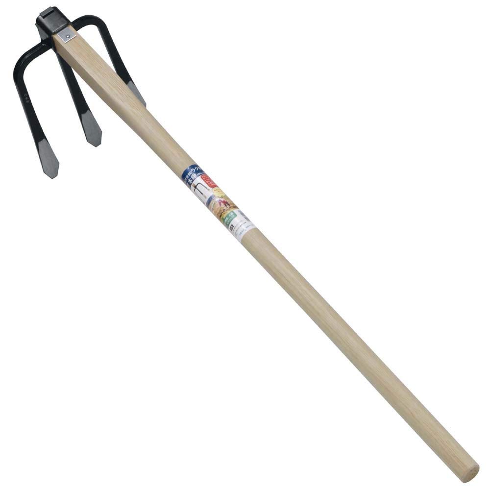 楽天市場】ラクホリ3本クワ 900mm柄 15108 ( 畑 備中鍬 クワ 鍬 くわ