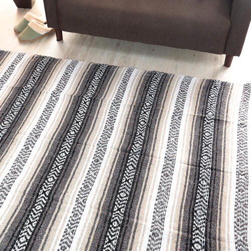 楽天市場】【送料無料】キャンプ ラグ メキシカン ラグ フリンジ付き