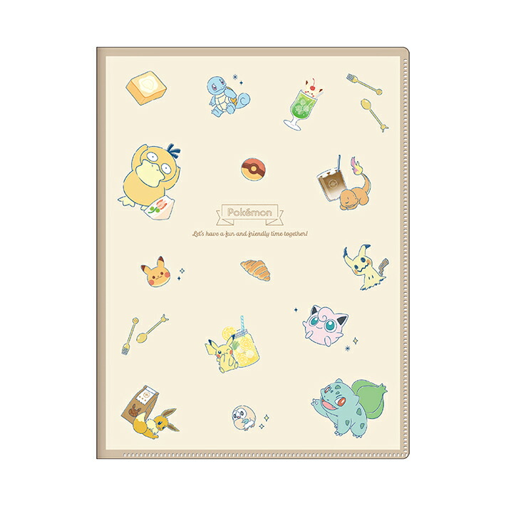 楽天市場】ポケモン 10ポケットクリアファイル ENJOY TEA TIME柄