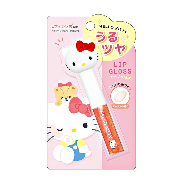 楽天市場】ハローキティ マスコット付き リップグロス アップルの香り