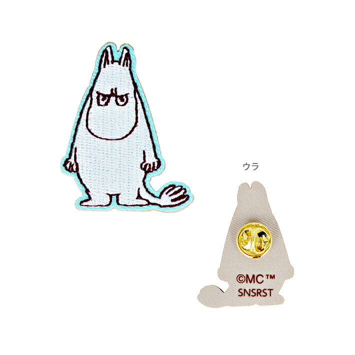 楽天市場】ムーミン 80周年記念 刺繍ピンバッジ 8種類のうちどれが届く