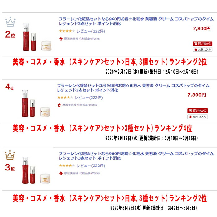 楽天市場】フラーレン化粧品セットなら960円お得 化粧水 美容液