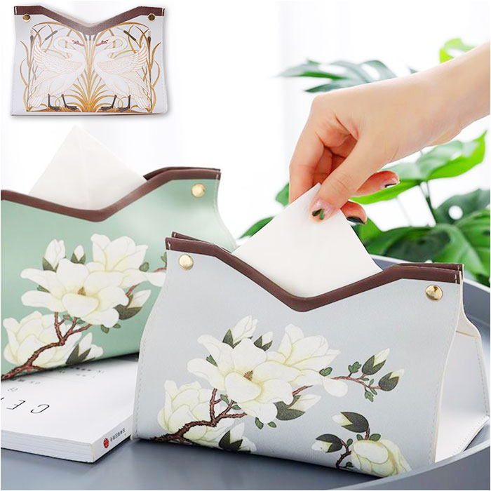 楽天市場】ティッシュケース レザー 花柄 通販 ティッシュボックス