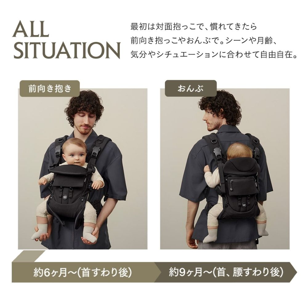 楽天市場】ベビーキャリア エアバギー 抱っこ紐 AIRBUGGY BABY CARRIER