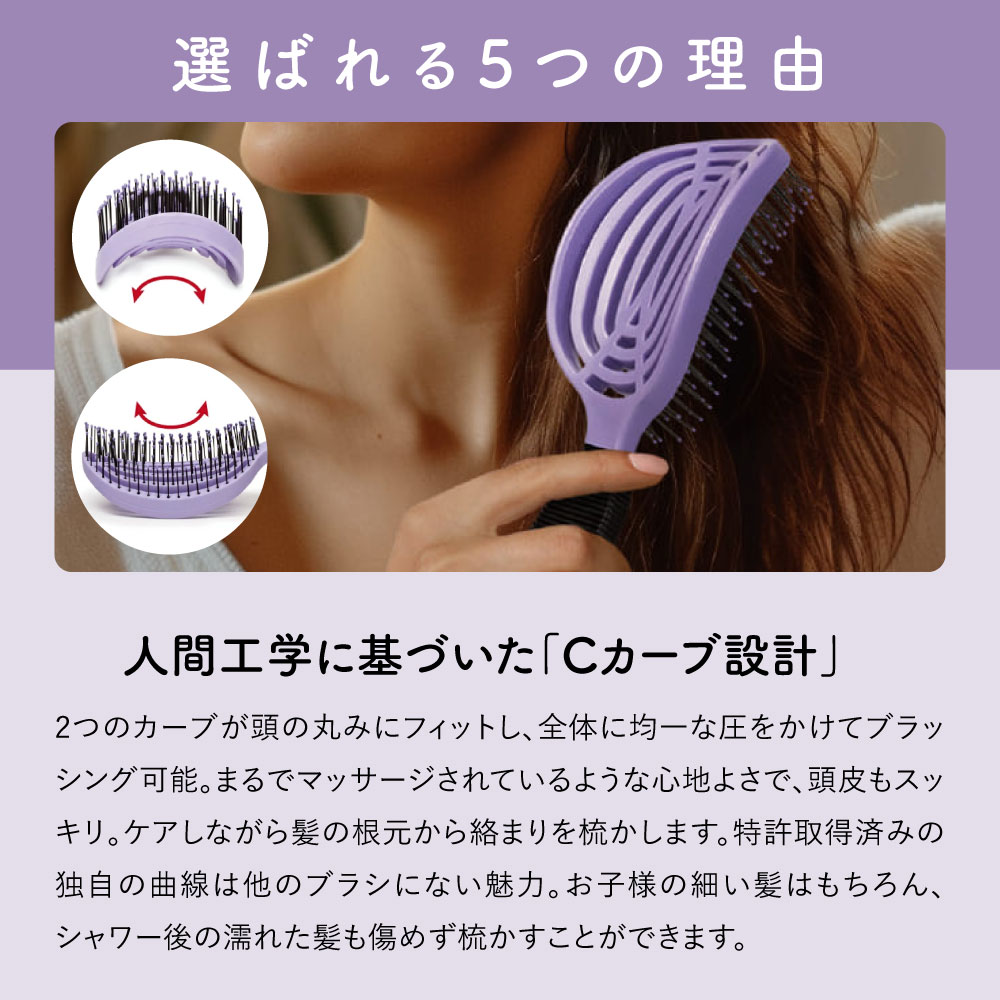 楽天市場】NuWay ブラシ ダブルシー ヘアブラシ NuWay4Hair Double C