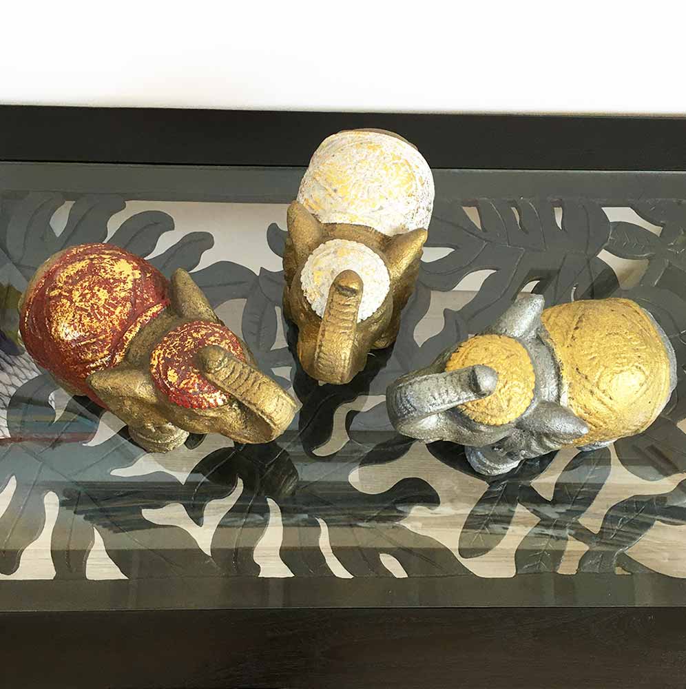 楽天市場】象 ゾウ 置物 象の置き物 ゾウのオブジェ 3色 ゴールド