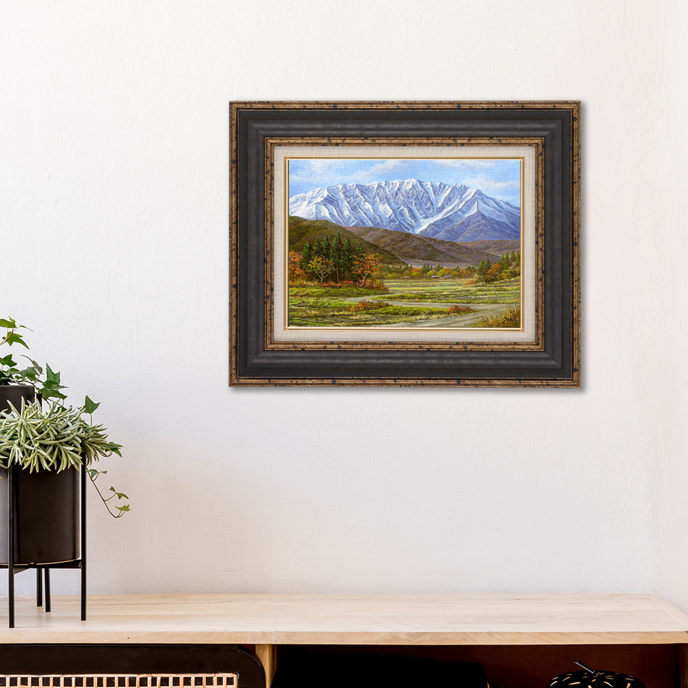 楽天市場】絵画 油絵 額入り油彩 F4サイズ 手描き 関健造 油彩 大山