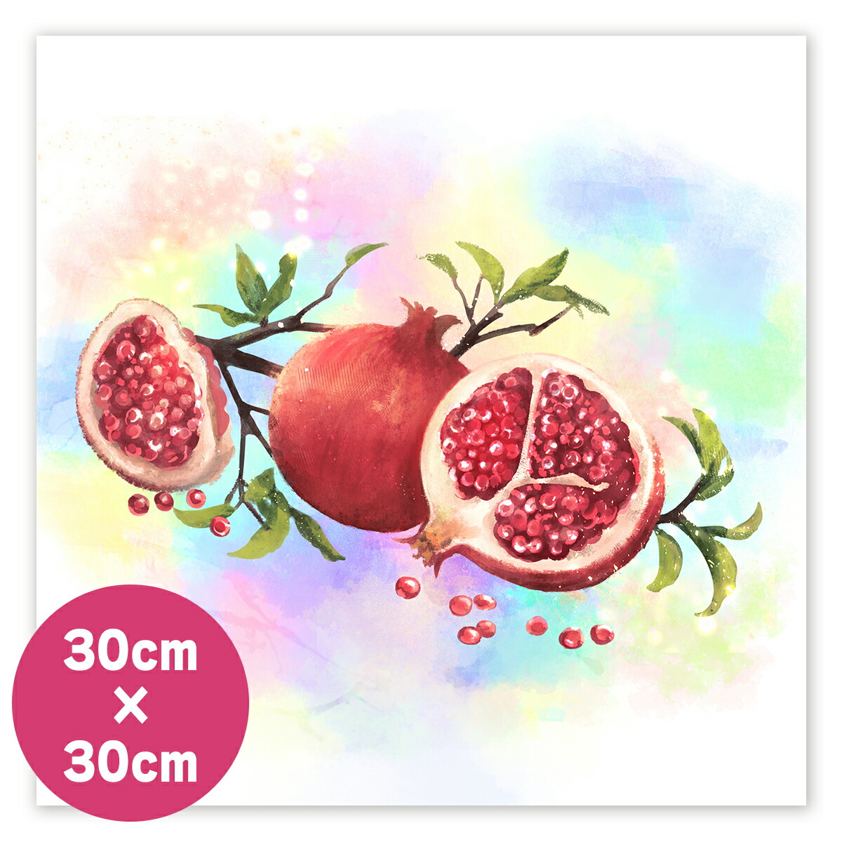 楽天市場】開運 子宝 アート ＜ キャンバスアート 風水 柘榴 ざくろ