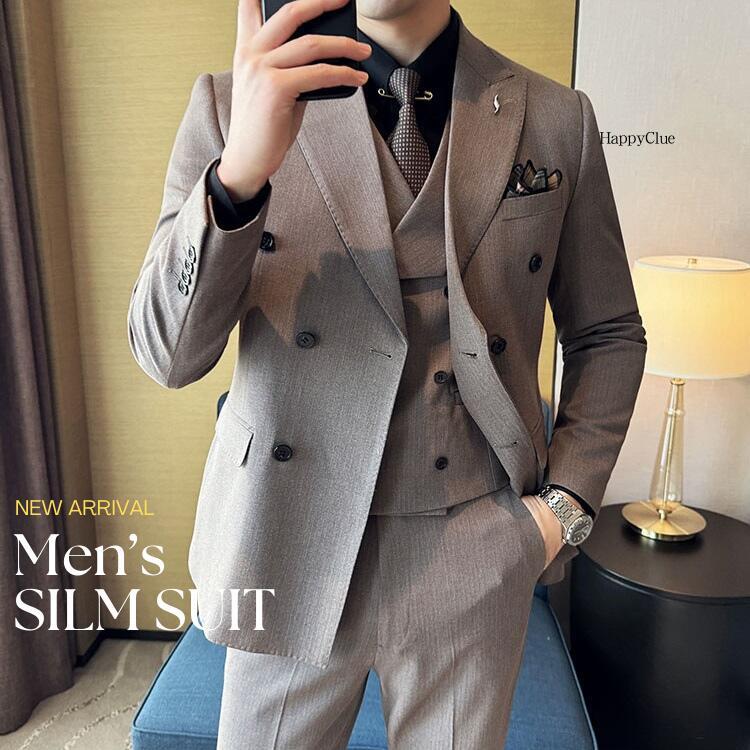 楽天市場】スリーピース スーツ メンズスーツ 結婚式 前撮り メンズ