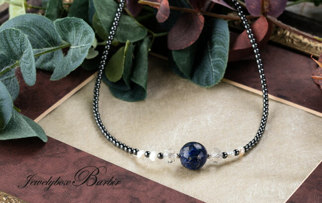 楽天市場】天然石 ラピスラズリ ヘマタイト ネックレス 水晶 ラピス
