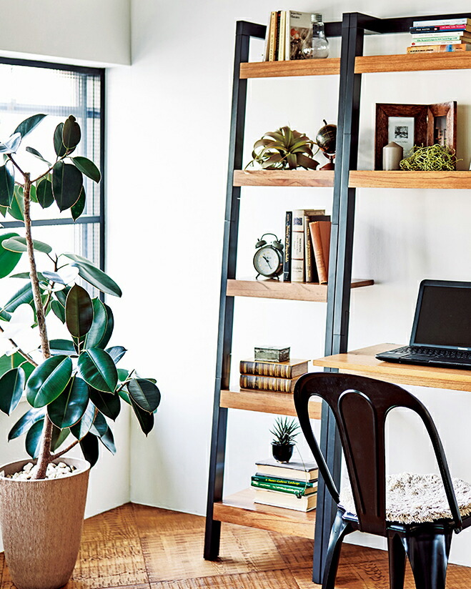 楽天市場】ラダーラック 横幅96cm 壁掛け オープンラック ラダー