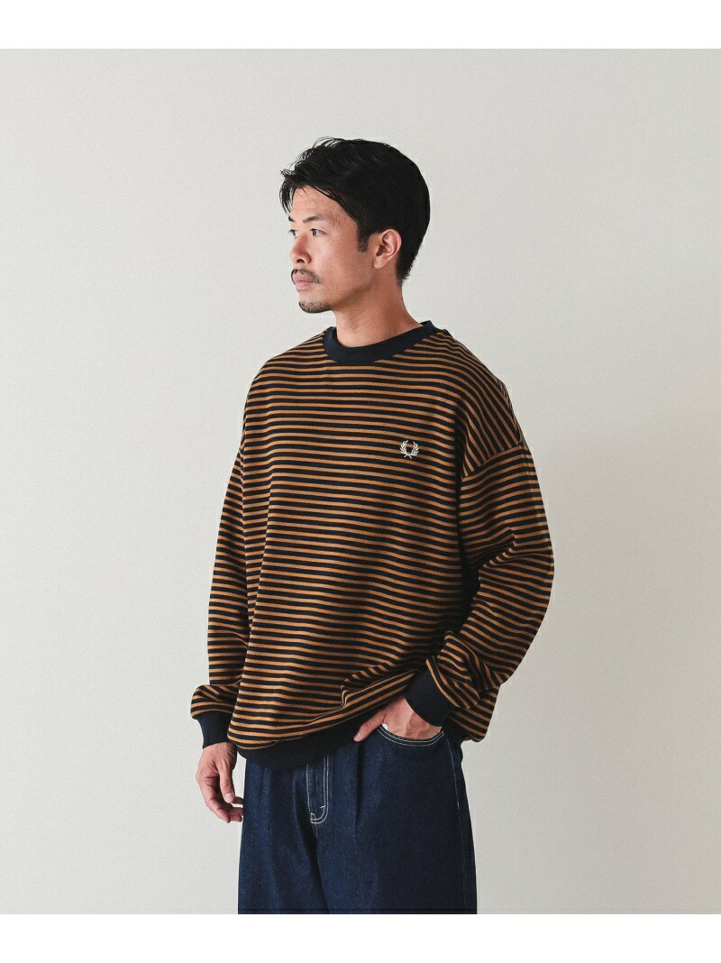 楽天市場】FRED PERRY * BEAMS / 別注 ボーダー クルーネック
