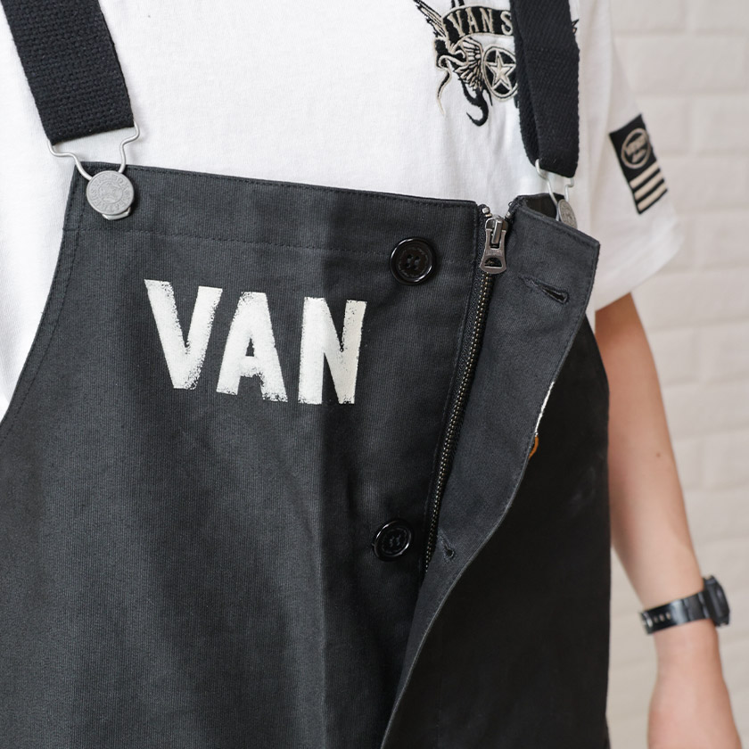楽天市場】VANSON バンソン オーバーオール 刺繍 メンズ サロペット