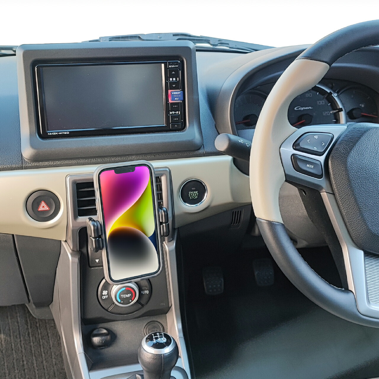 楽天市場】コペン Cero専用スタンド BSA79 スマホホルダーセット 車載