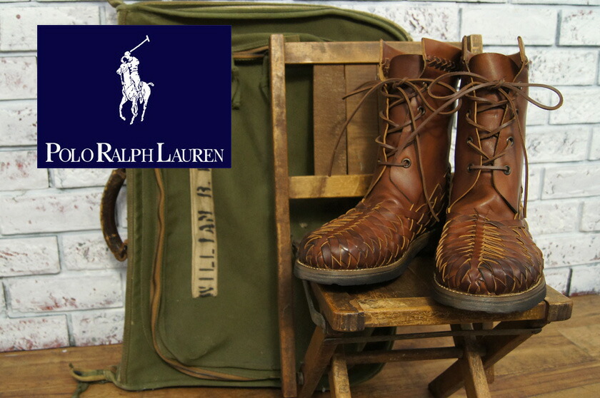楽天市場】POLO by Ralph Lauren ラルフローレン 編み込み レザー