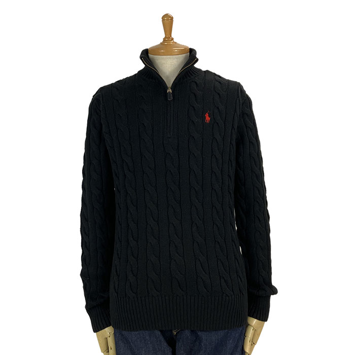 楽天市場】ラルフローレン POLO Ralph Lauren ケーブル ハーフジップ
