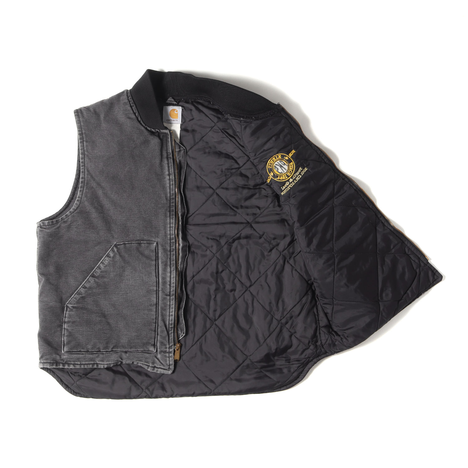 楽天市場】Carhartt カーハート ベスト サイズ:XL 90s 企業ロゴ刺繍